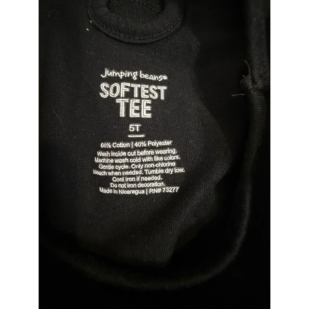 Jumping Beans Shine Bright Black Glitter Top 5T & Cat & Jack Sparkle Leggings 4T